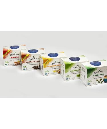 Quik Tea Turmeric Ginger Chai Tea Latte 10 Count (Pack of 1) - Buy Online on GoSupps.com