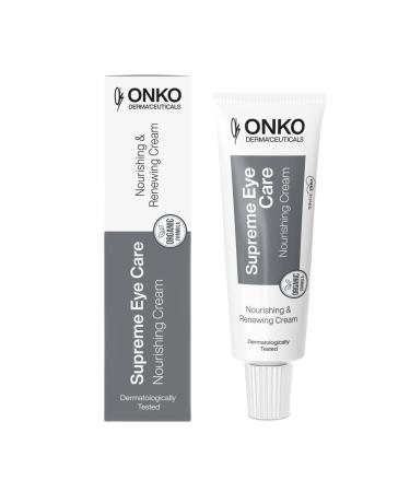 ONKO DERMA'CEUTICALS Nourishing Eye Cream Hyaluronic Acid Retinol Moisturizer Spot Treatment Dark Spot Correcting Radiance Serum Blemish Cleanser 15 ml