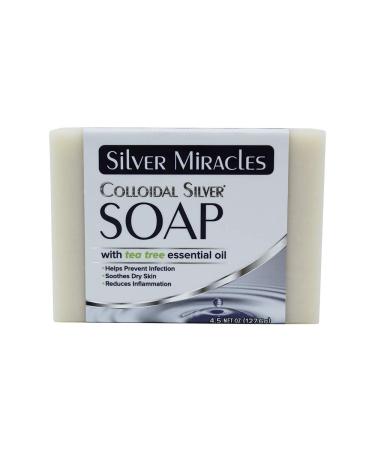Silver Miracles Colloidal Silver Soap with Tea Tree essential oil