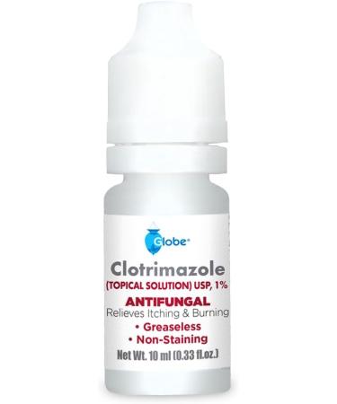 Globe 1% Topical Clotrimazole Solution 10ml - Fast Relief for Athlete s Foot Jock Itch & Ringworm | Extra Strength Itching & Skin Protection - Buy Online on GoSupps.com