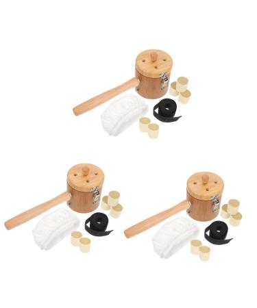 Magiclulu metal bracket 3 sets of handheld devices for the Moxibusion Moxa-Egelbrenner Chinese Moxibus tunnel Tool Moxibustion tool Massage-burning vintage holder Cool box