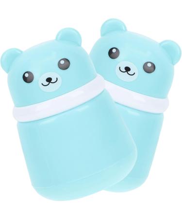 Hemoton 4 Pcs Bear Powder Puff Box Set - Travel-sized Baby Powder for Newborns | Villus Powder Puff Container | Fluffy Body Powder Holder - Buy Online on GoSupps.com