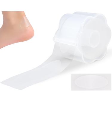 Blister Prevention Blister Pads Anti-wear Heel Pads Waterproof Bandages Patches for Pointe Shoes Hand Foot Heel Toe Protector Pads Prevention Skin Feet Chafing (1 Roll 30 Stickers) White