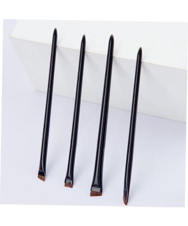 Buy 1 Set Eyebrow & Eyeliner Brushes - Dual-use Flat & Angled Makeup Brushes for Women | High-Quality Artificial Fiber - Buy Online on GoSupps.com