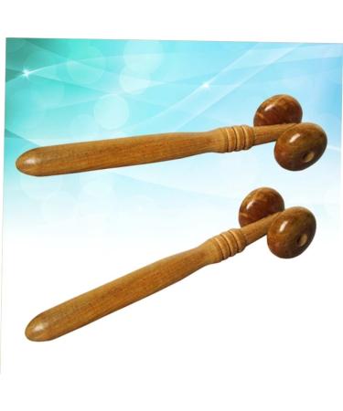 Minkissy 2-Piece Massage Roller Set | Wood Face Massage Tools for Skincare & Relaxation - Buy Online on GoSupps.com
