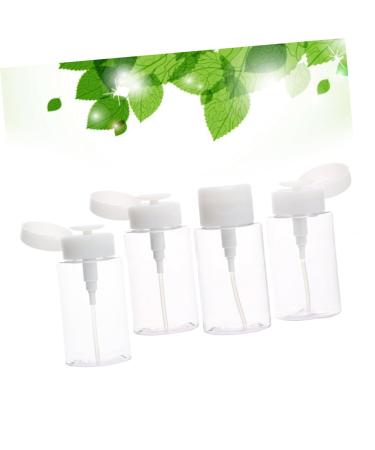 MERRYHAPY MERRYHAPY Pack of 4 160ml Pump Makeup Remover Bottles Travel Size Waterproof Cosmetic Containers for Home and Car Random Color