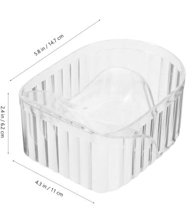 TOVINANNA Nail Soaking Bowl Transparent Nail Polish Remover Bowl Nail Art Polish Remover Manicure Bowl Manicure Spa for Home Nail Salon Supplies - Buy Online on GoSupps.com