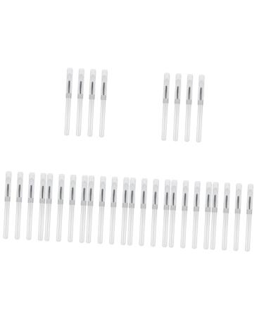 Balacoo 32 Pcs Lip Brush Foundation Lipstick Applicator Silicone Makeup Cosmetic Sponges Lip Wands Disposable Facial Beauty Sponges Lip Disposable Face Wand Travel Cleaner Eyes