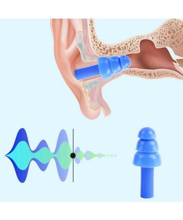 tesrgre Soft Silicone Earplugs Waterproof Swimming Ear Plugs Reusable Noise Reduction Sleeping Ear Plugs Hearing Protector - Buy Online on GoSupps.com