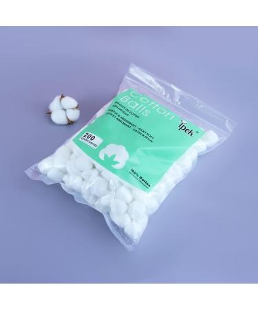 400pcs Cotton Balls - White Makeup Cotton Balls for Beauty Salons & Home Use | Ideal for Degreasing - Buy Online on GoSupps.com
