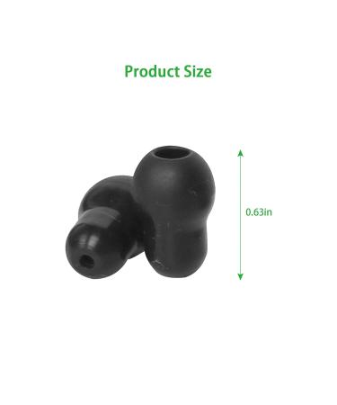 Buy Comfortable Silicone Replacement Ear Tips for Stethoscopes | 1 Pair Black Earplugs & Parts - International Shipping Available - Buy Online on GoSupps.com