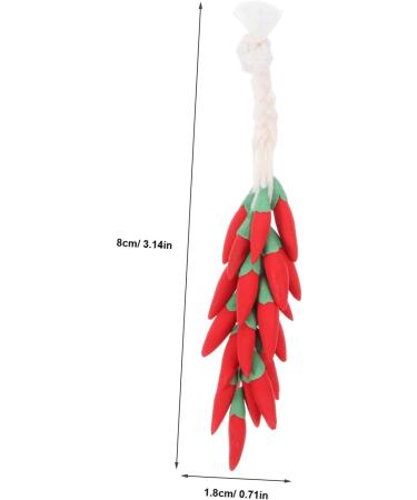 FAVOMOTO 4pcs Chili Skewers Home Accents Decor Home Decor Kinderwagen Toys Vegetables Decorative Fake Chili Props Simulated Chili Miniature Decorate Accessories Model Ornaments Metal Red 8.00X1.80X1.80CMx4pcs Redx4pcs - Buy Online on GoSupps.com