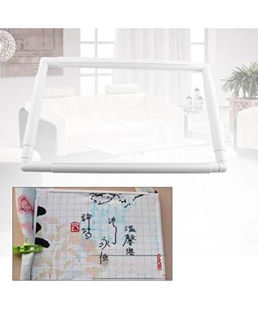 Square Rectangle Plastic Clip Quilting Frame for Embroidery Cross Stitch - 27.9 x 27.9cm - Buy Online on GoSupps.com