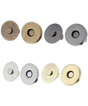 Magnetic Button Clasps 40 Sets (18mm, 4 Colors) for Sewing Craft Purses Bags Clothes Leather - Buy Online on GoSupps.com