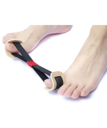 Mutreso Big Toe Strap Bunion Straightener Stretchy Belt Toe Stretcher Alignment Hallux Valgus Corrector Foot Pain Relief