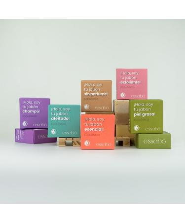 Jabones Beltran Essab Soap oily skin and acne 100 natural enriched with green clay coconut oil and olive oil ideal for oily or acne skin without allergens 120 g - Buy Online on GoSupps.com