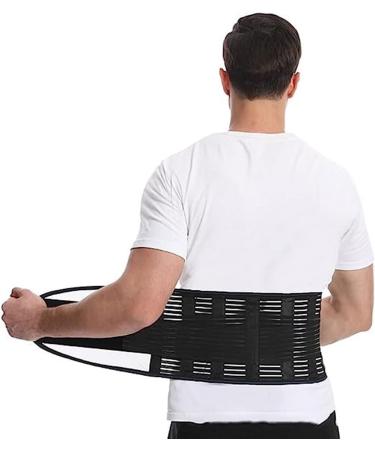 Breathable Double Train Lumbar Support Belt - Pain Relief for Men & Women | Fitness & Sport - XXL Size - Buy Online on GoSupps.com