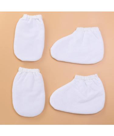 2 Pairs of Spa Gloves - Paraffin Wax Therapy Hand & Foot Bath Cover Gloves for Soothing Spa Experience - Buy Online on GoSupps.com