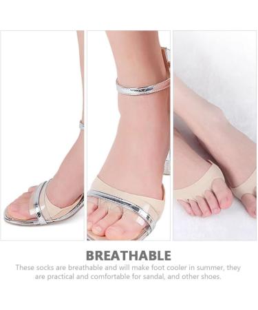 GLEAVI 4 Pairs Forefoot Pads & Cushions Invisible High Heel Socks | Breathable Gel & Cotton for Comfort - Buy Online on GoSupps.com
