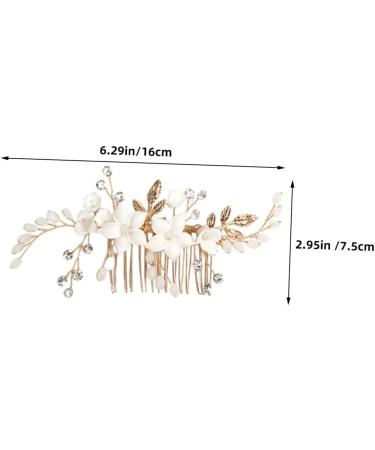 Mikinona Bridal Headwear Bridal Hair Accessory Hair Comb Clip Bridal Hair Clips Womens Headpiece Bride Hairpin Hair Accessories for Bride Wedding Bride Headpiece Hair Side Comb for Women - Buy Online on GoSupps.com