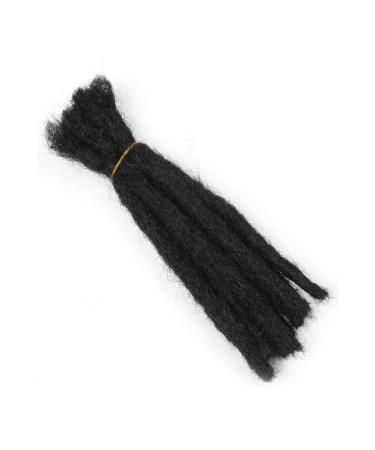 Coolbers 100% Human Hair Dreadlocks Extensions - 12-Inch Handmade Crochet Braids 10 Strands 1cm Width Available in 8 Inch #1b - International Shipping - Buy Online on GoSupps.com