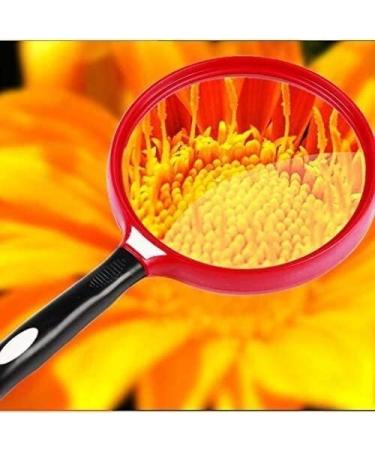 Lightweight Magnifying Glass 10 Times Handheld High-Definition Large Diameter 130Mm Magnifying Glass for The Elderly to Read Maps Books and Newspapers Lofty Ambition - Buy Online on GoSupps.com