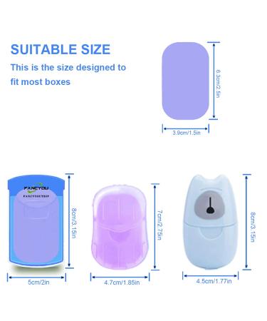 Fancyou 400PCS Portable Paper Soap Sheets Refill - Aloe Vera Lavender Rose Scented Soap Flakes - Mini Disposable Hand Soap for Travel, Camping, Hiking - Skin Friendly Foaming Hand Soap - Refill Pack - Buy Online on GoSupps.com