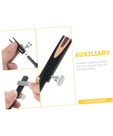 Mikinona Eyebrow Sharpening Tool Eyebrow Liner Sharpener Eyebrow Pencil Sharpening Parts Eyebrow Pencil Sharper Cosmetic Tool Eyebrow Sharpener Makeup Tools Card Slot Aluminum Alloy Wooden - Buy Online on GoSupps.com