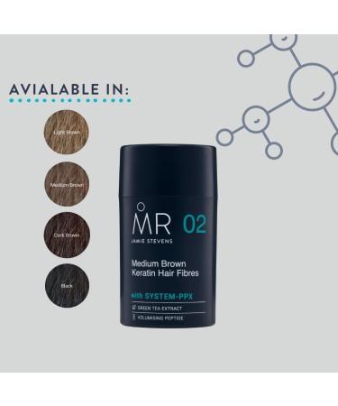 Jamie Stevens Medium Brown Hair Fibres - Instantly Thicker Hair Solution - Buy Online on GoSupps.com