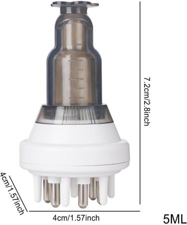 Hair Oil Applicator - Root Applicator Bottle for Hair - Stainless Steel Roller Ball Head Liquid Brush for Essential Oil Scalp Massager for Head Holdes White - Buy Online on GoSupps.com