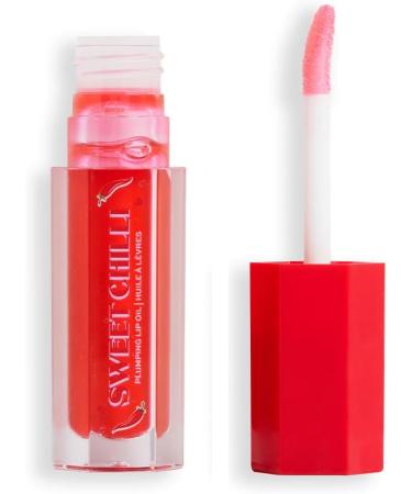 I Heart Revolution Sweet Chilli Lip Plumping Oil Glossy Effect Contains Vitamin E Red 4ml - Buy Online on GoSupps.com