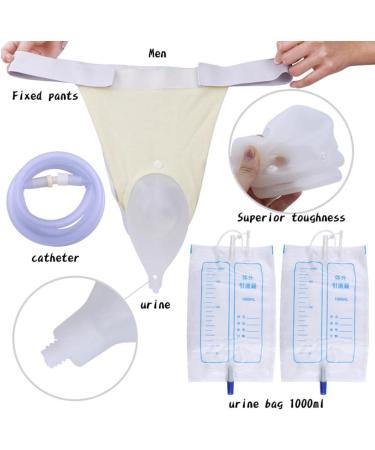 Reusable Male Urinal Bag - Portable Wearable Pee Bag with Elastic Waistband for Men & Women - Buy Online on GoSupps.com