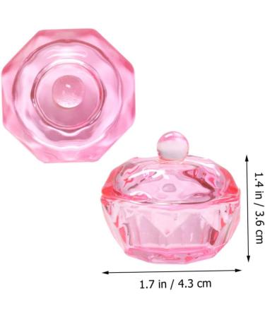 FRCOLOR 10 Pcs Small Glass Dish for Monomer Dappen Dish for Acrylic Nails Dappen Dish Bowl Nail Tips Clear Monomer Holder Stained Glass Colored Glass Dappen Bowl Pink Liquid Vegetable Bowl 4.2x4.2cmx5pcs Pinkx5pcs - Buy Online on GoSupps.com