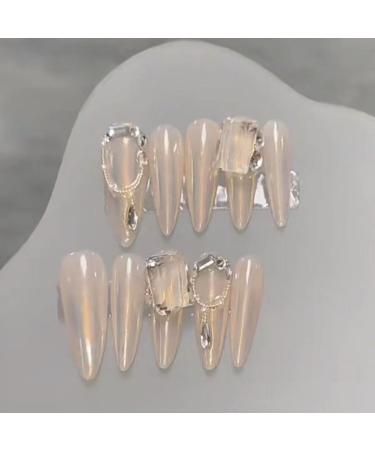 Temperament manicure new handmade minimalist luna nail patch.(L) - Buy Online on GoSupps.com