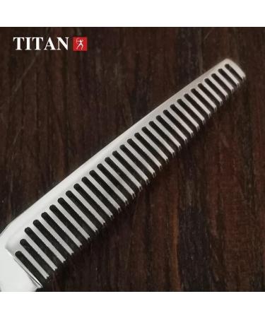 Titan Scissors Set | Thinning Scissors | Titanium Coating Hair Cutting Japanese Style Scissors | Proffesional Barbering Scissors | Sharp Edge | Hand Made Steel 6" inch - Buy Online on GoSupps.com