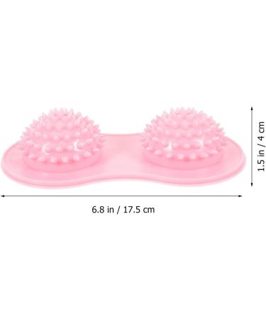 Healvian Foot Massage Ball Set - 2 Half Ball Balance Pods for Deep Tissue Relief Acupuncture Support & Plantar Fasciitis Exercise - Pink - Buy Online on GoSupps.com