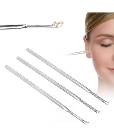3pcs Stainless Steel Triple Ear Spoon Earwax Remover Set - Ear Picks Cleaning Tool - Buy Online on GoSupps.com