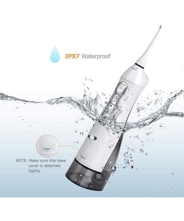 Portable Cordless Dental Oral Irrigator Rechargeable IPX7 Waterproof Water Flosser for Home & Travel | Space-Saving Design - Buy Online on GoSupps.com