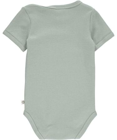 Msli by Green Cotton Baby Boys Waffle S/S Body Base Layer 86 - Spa Green | Eco-Friendly International Shipping - Buy Online on GoSupps.com