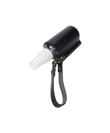 KUMGROT 2pcs Travel Spray Bottle with Leather Holder - 60ml Black Mini Container Set - Buy Online on GoSupps.com