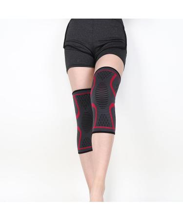 Buy Sports Knee Pads & Compression Sleeves for Pain Relief | Red XL | Perfect for Running & Aerobic Exercise - Buy Online on GoSupps.com