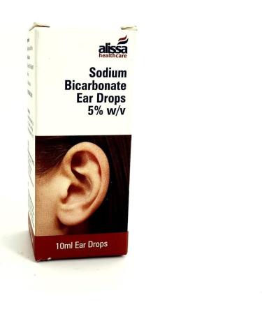 Alissa Healthcare Sodium Bicarbonate Ear Drops - Softens & Removes Ear Wax - Eases Discomfort - 3 x 10ml Bottles - Buy Online on GoSupps.com