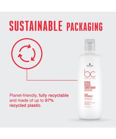 Schwarzkopf SK BC Peptide Repair Rescue Conditioner 1000ml - Powerful Moisturizing Hair Treatment International Shipping Available - Buy Online on GoSupps.com