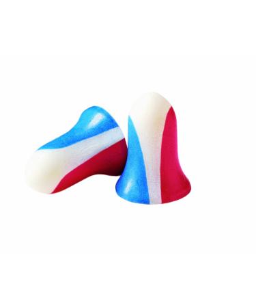 Howard Leight by Honeywell Super Leight USA Disposable Foam Shooting Earplugs 10-Pairs (R-01891) Red/White/Blue 10 Pairs USA Design
