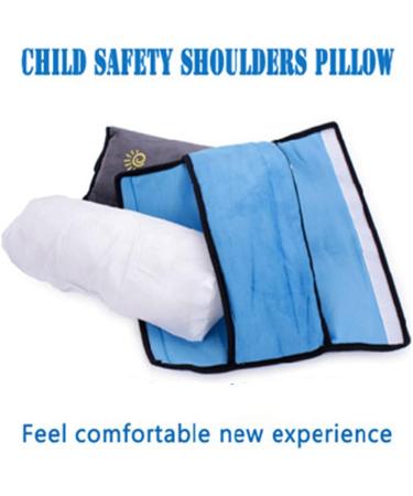 Crazy Bean Kids Seat Belt Pads Set - Comfortable Harness Covers for Children - Travel Shoulder Strap Cushion in Blue, Pink, Grey, Yellow - Buy Online on GoSupps.com