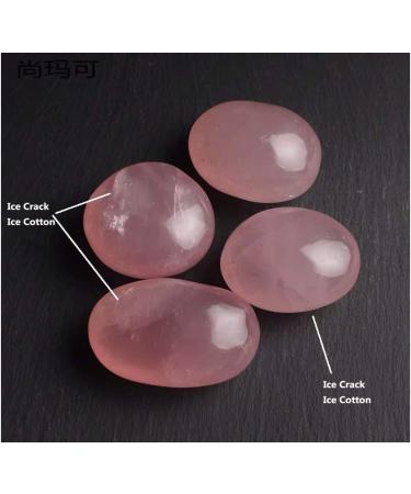 Natural Rose Quartz Carved Palm Stone Polished Irregular Shaped Sphere Crystal Quartz Gemstone Reiki Balancing Decoration 80-100grams Stone Collection - Buy Online on GoSupps.com