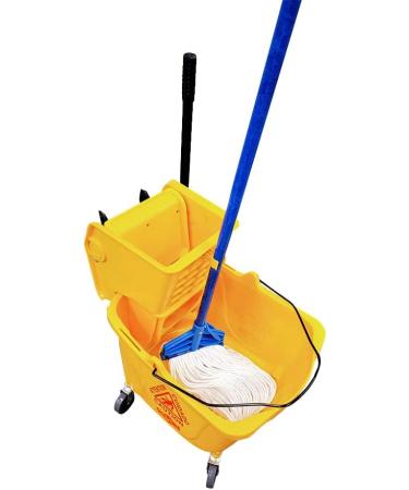 35 Qt Sidepress Bucket and Wringer Yellow Yellow 35 Qt - Buy Online on GoSupps.com