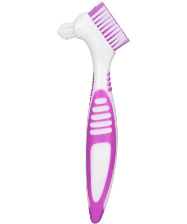 Verdant Touch Double-Head Denture Brush | Cleaning Brush for False Teeth | Portable & Double-Sided Design - 180 mm - Buy Online on GoSupps.com
