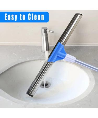 YONILL Floor Squeegee for Concrete - 50 Heavy Duty Foam Water Wiper with Long Handle for Tile, Garage, Shower, Kitchen - Ideal for Windows, Glass, Carpet, Pet Hair - Buy Online on GoSupps.com