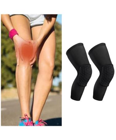 Focket Knee Brace - Breathable Knee Stabilizer for Lacrosse (M) - Black | International Shipping - Buy Online on GoSupps.com